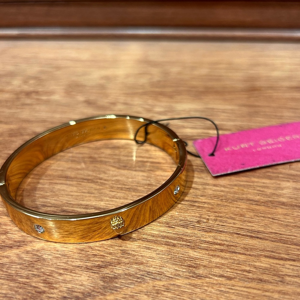 NWT Kurt Geiger Gold Bracelet with Crystal Accents